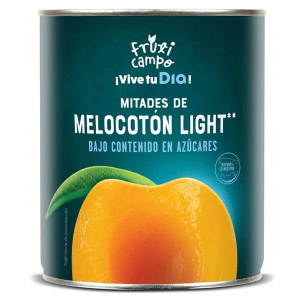 Melocotón en almíbar sin azúcares añadidos en mitades Sueños Dia lata 480 g - 0.48 kg - Imagen del producto en Findit