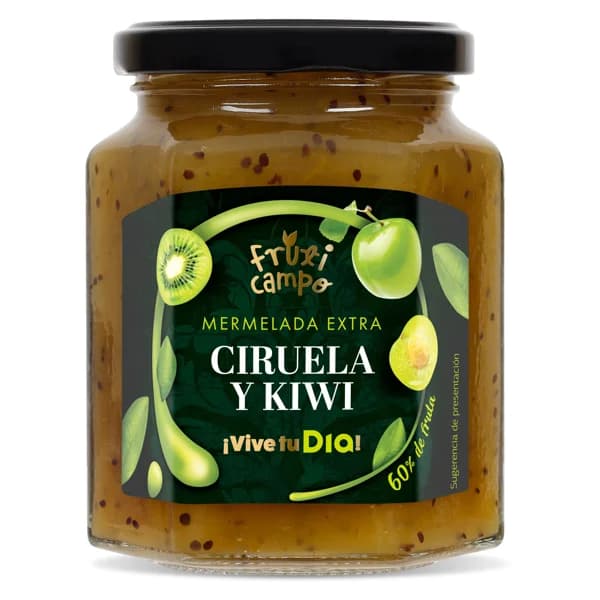 Mermelada de ciruela y kiwi extra 60% fruta Fruticampo de Dia frasco 320 g - 1 ud - Imagen del producto en Findit