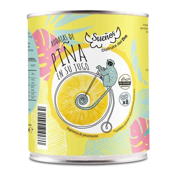 Piña en su jugo en rodajas Fruticampo de Dia lata 490 g - 0.49 kg - Imagen del producto en Findit