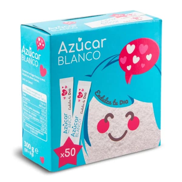 Azúcar blanco en sobres Dia caja 300 g - 0.3 kg - Imagen del producto en Findit