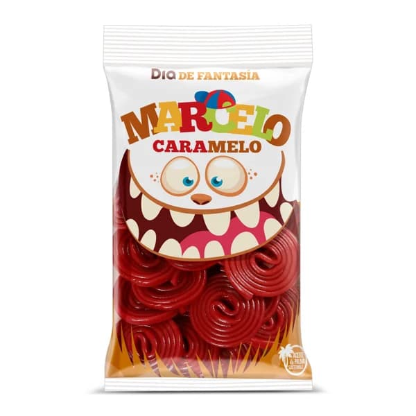 Regaliz rueda rojo Marcelo Caramelo de Dia bolsa 250 g - 0.25 kg - Imagen del producto en Findit