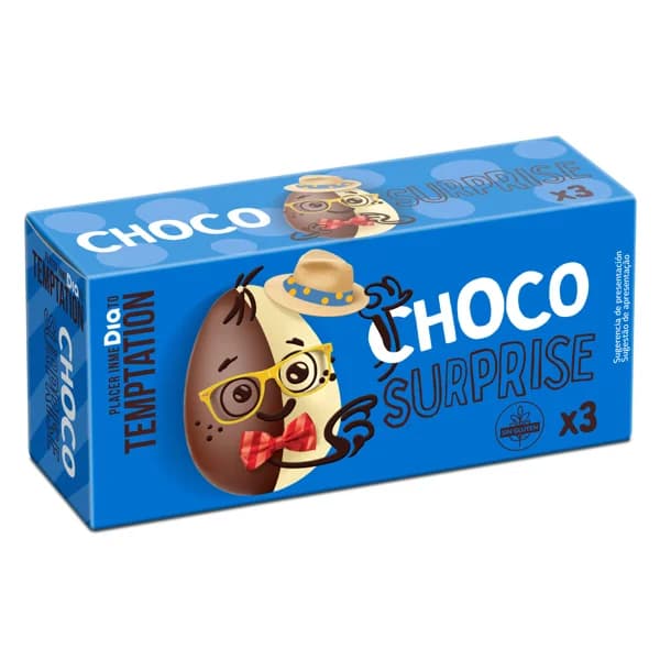 Huevo de chocolate con sorpresa Temptation de Dia caja 60 g - 0.06 kg - Imagen del producto en Findit