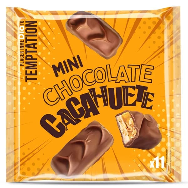 Barritas de chocolate y cacahuete Temptation de Dia bolsa 250 g - 0.25 kg - Imagen del producto en Findit
