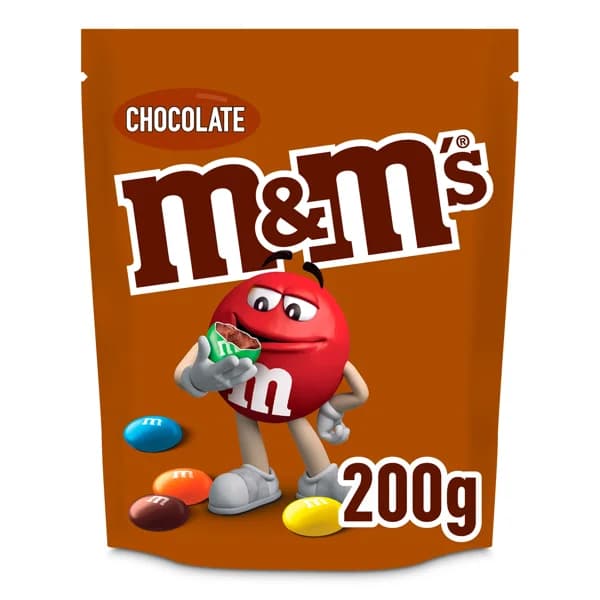Grageas de chocolate con leche M&M's bolsa 200 g - 0.2 kg - Imagen del producto en Findit
