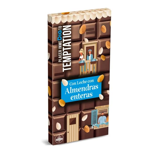 Chocolate con leche y almendras enteras Temptation de Dia 200 g - 0.2 kg - Imagen del producto en Findit
