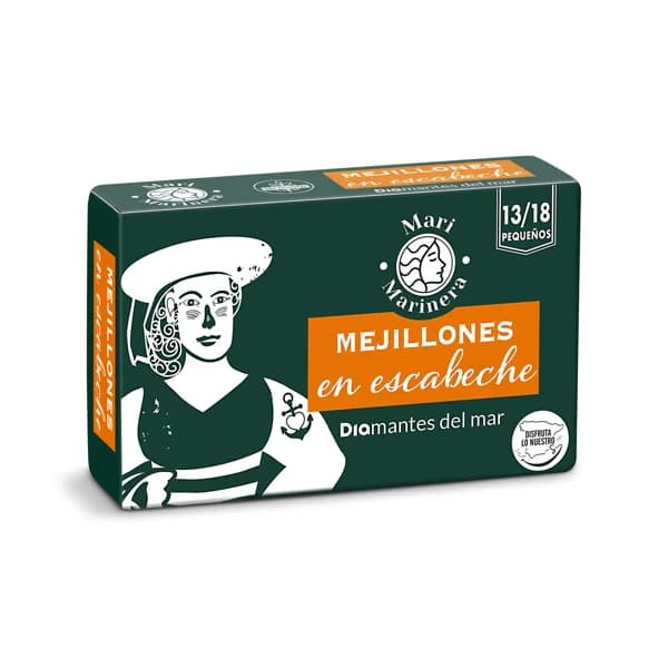 Mejillones en escabeche 14/18 piezas Mari Marinera de Dia lata 69 g - 0.07 kg - Imagen del producto en Findit