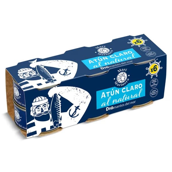 Atún claro al natural Mari Marinera de Dia lata 6 x 60 g - 0.36 kg - Imagen del producto en Findit