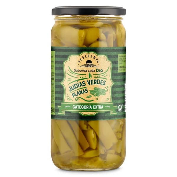 Judías verdes cortadas categoría extra Vegecampo de Dia frasco 360 g - 0.36 kg - Imagen del producto en Findit