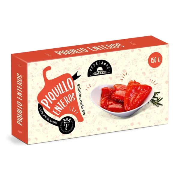 Pimientos del piquillo enteros Vegecampo de Dia lata 150 g - 1 ud - Imagen del producto en Findit
