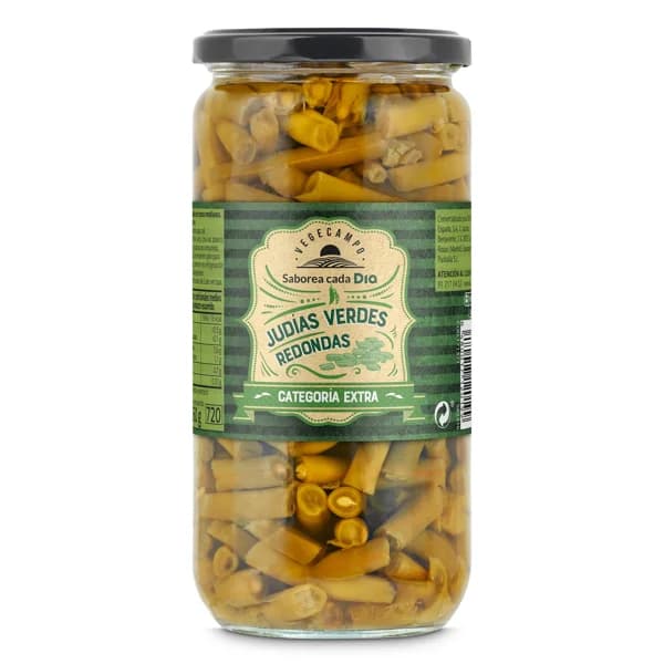 Judías verdes redondas Vegecampo de Dia frasco 360 g - 0.36 kg - Imagen del producto en Findit