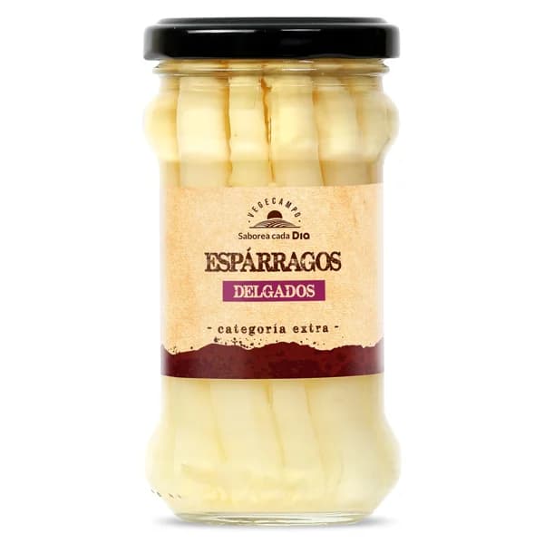 Espárragos blancos cortos y delgados Vegecampo de Dia frasco 110 g - 0.11 kg - Imagen del producto en Findit
