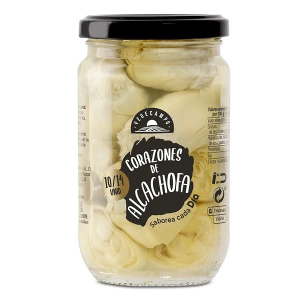 Corazones de alcachofas Vegecampo de Dia frasco 165 g - 0.17 kg - Imagen del producto en Findit