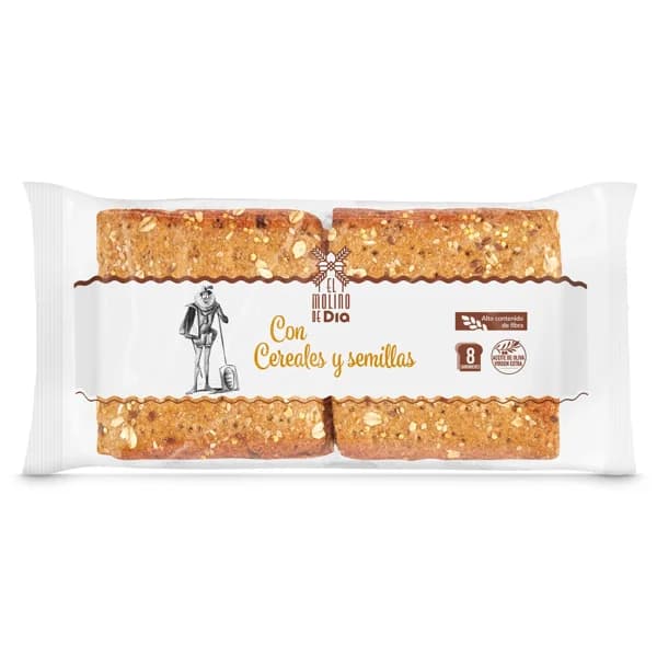 Pan integral multicereales para sándwich El molino de Dia bolsa 310 g - 0.31 kg - Imagen del producto en Findit