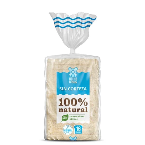 Pan de molde blanco sin corteza El molino de Dia bolsa 450 g - 0.45 kg - Imagen del producto en Findit