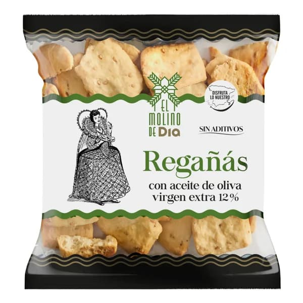 Regañás con aceite de oliva virgen extra El molino de Dia bolsa 150 g - 0.15 kg - Imagen del producto en Findit