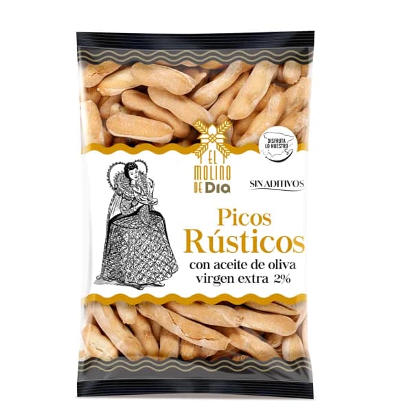 Picos rústicos con aceite de oliva El molino de Dia bolsa 130 g - 0.13 kg - Imagen del producto en Findit
