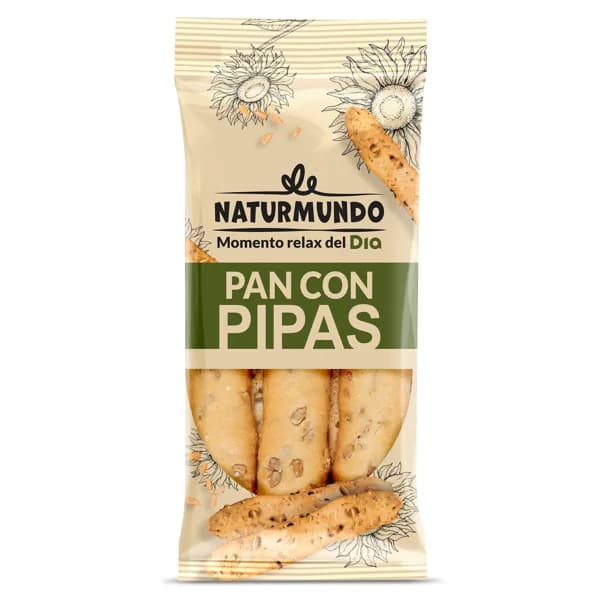 Palitos de pan con pipas Naturmundo de Dia bolsa 90 g - 0.09 kg - Imagen del producto en Findit