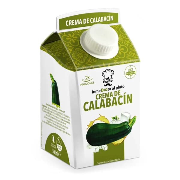 Crema de calabacín con queso Al Punto Dia brik 500 ml - 0.5 l - Imagen del producto en Findit