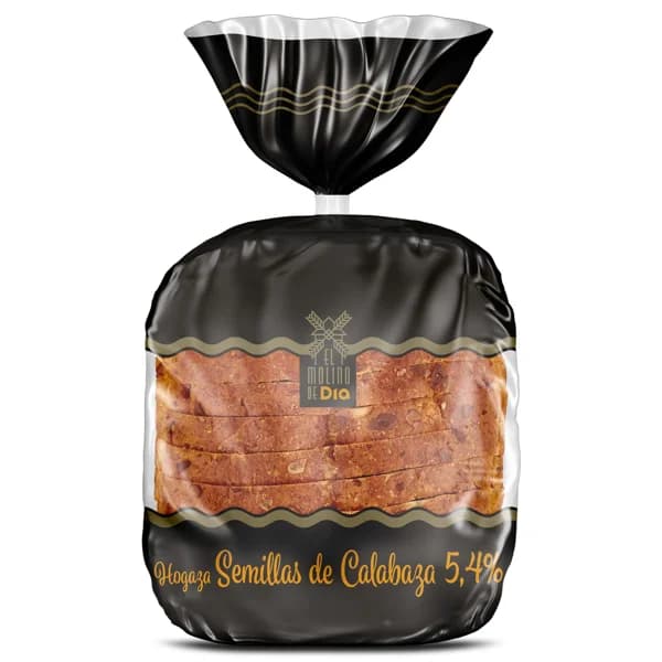 Hogaza con pipas de calabaza El molino de Dia bolsa 500 g - 0.5 kg - Imagen del producto en Findit