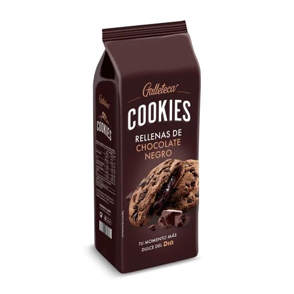 Galletas con pepitas de chocolate y relleno de chocolate Galleteca de Dia bolsa 200 g - 1 ud - Imagen del producto en Findit