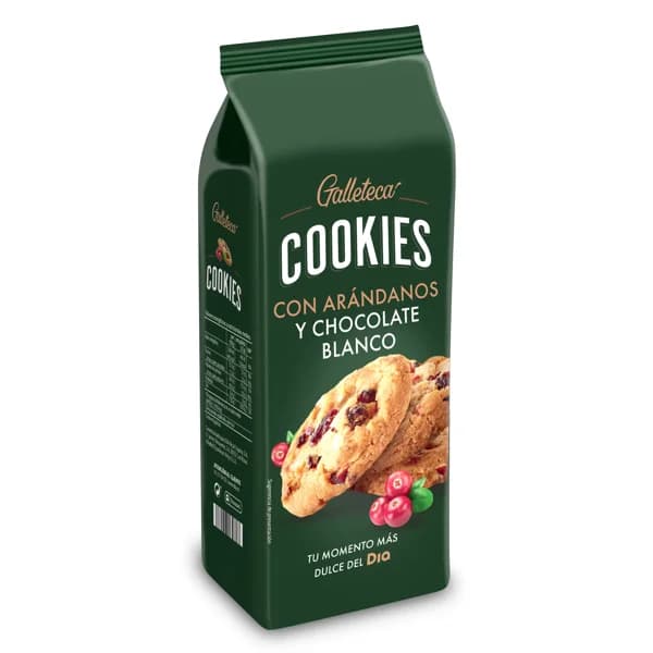 Galletas con arándanos y pepitas de chocolate blanco Galleteca de Dia bolsa 184 g - 0.18 kg - Imagen del producto en Findit