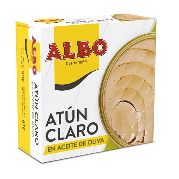 Atún claro en aceite de oliva Albo lata 67 g - 0.07 kg - Imagen del producto en Findit