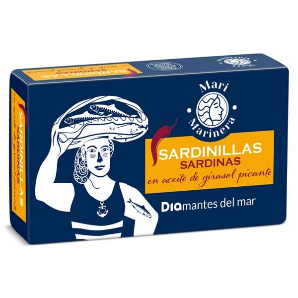 Sardinillas en aceite picante Mari Marinera de Dia lata 62 g - 0.06 kg - Imagen del producto en Findit
