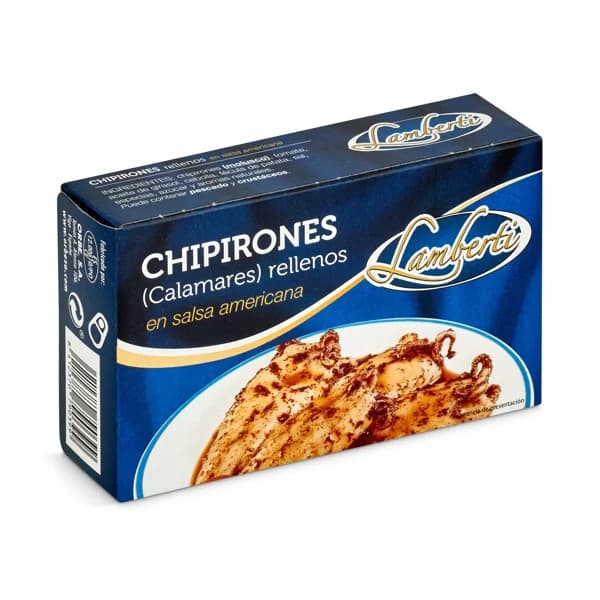 Chipirones rellenos en salsa americana Lamberti lata 72 g - 0.07 kg - Imagen del producto en Findit