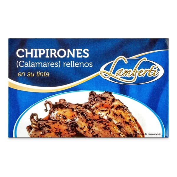 Chipirones rellenos en su tinta Lamberti lata 72 g - 0.07 ud - Imagen del producto en Findit