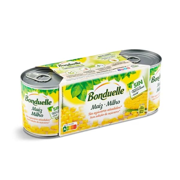 Maíz dulce Bonduelle lata 3 x 140 g - 0.42 kg - Imagen del producto en Findit