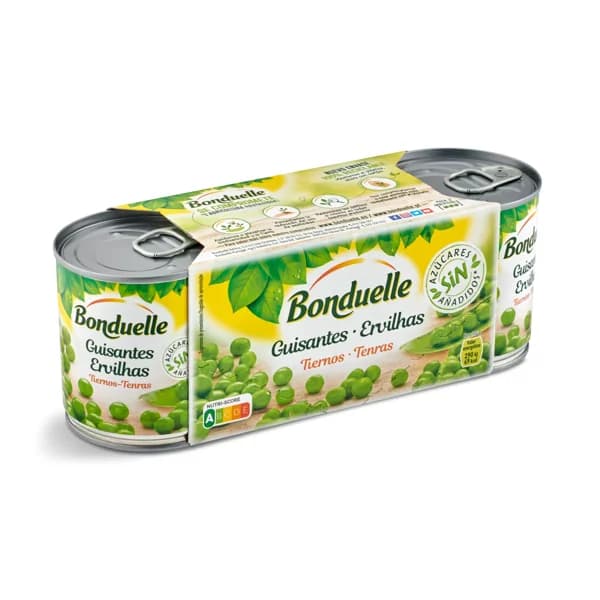 Guisantes muy finos Bonduelle lata 3 x 130 g - 0.42 kg - Imagen del producto en Findit
