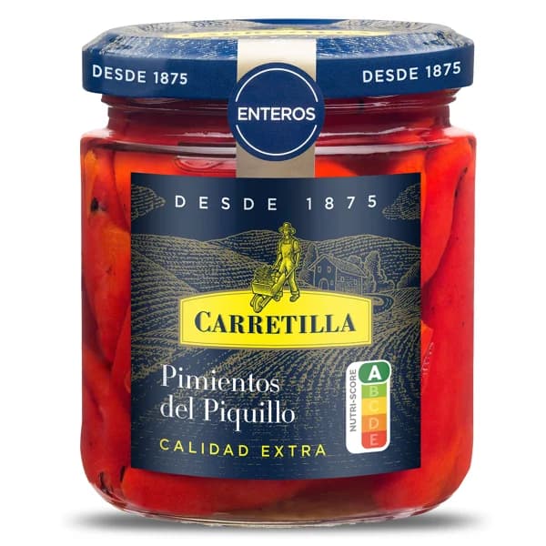 Pimientos del piquillo enteros Carretilla frasco 260 g - 0.26 kg - Imagen del producto en Findit