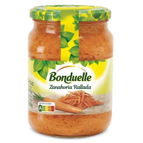 Zanahorias ralladas en tiras Bonduelle frasco 280 g - 0.58 kg - Imagen del producto en Findit