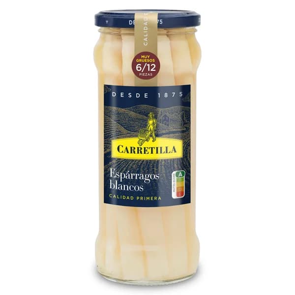 Espárragos blancos extra muy gruesos 6/12 piezas Carretilla frasco 325 g - 0.32 kg - Imagen del producto en Findit