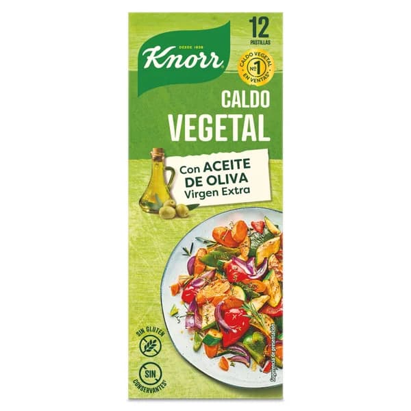 Caldo vegetal Knorr caja 12 unidades - 11.93 ud - Imagen del producto en Findit