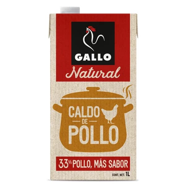 Caldo natural de pollo Gallo brik 1 l - 1 l - Imagen del producto en Findit