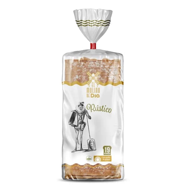 Pan de molde rústico El molino de Dia bolsa 600 g - 0.6 kg - Imagen del producto en Findit