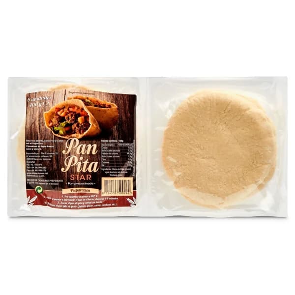 Pan de pita precocido Star bolsa 400 g - 0.4 kg - Imagen del producto en Findit