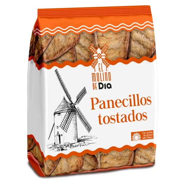 Panecillos tostados El molino de Dia bolsa 225 g - 0.22 kg - Imagen del producto en Findit