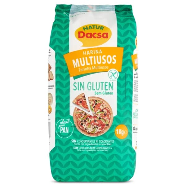 Harina multiusos sin gluten Natur Dacsa bolsa 1 Kg - 1 ud - Imagen del producto en Findit