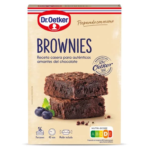 Preparado para brownies Dr. Oetker caja 456 g - 0.46 kg - Imagen del producto en Findit