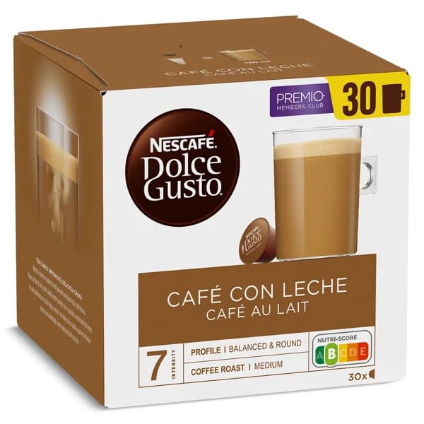 Café con leche en cápsulas Nescafé Dolce Gusto caja 30 unidades - 29.96 ud - Imagen del producto en Findit