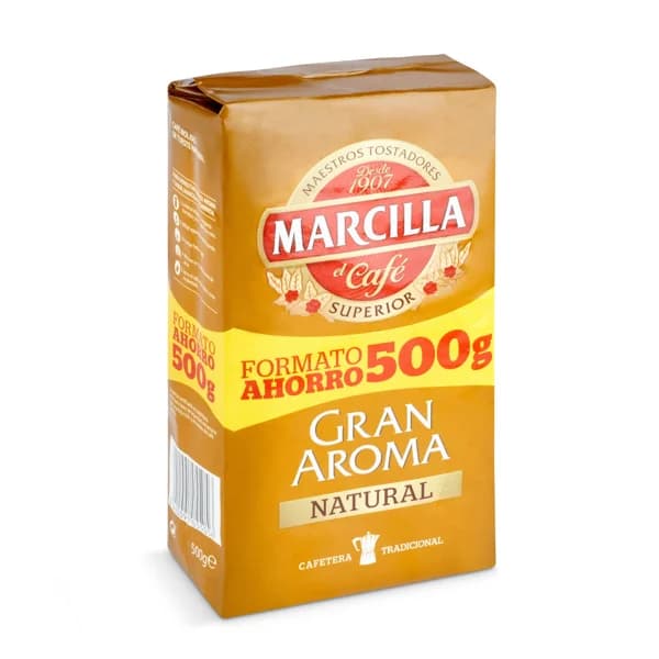 Café molido natural Marcilla bolsa 500 g - 0.5 kg - Imagen del producto en Findit