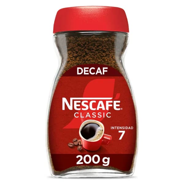 Café soluble descafeinado Nescafé frasco 200 g - 0.2 kg - Imagen del producto en Findit