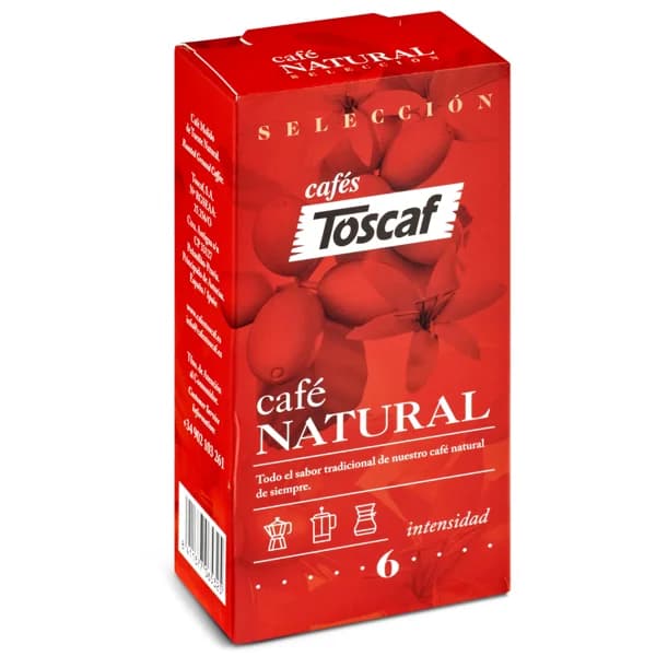 Café molido natural Toscaf bolsa 250 g - 0.25 kg - Imagen del producto en Findit
