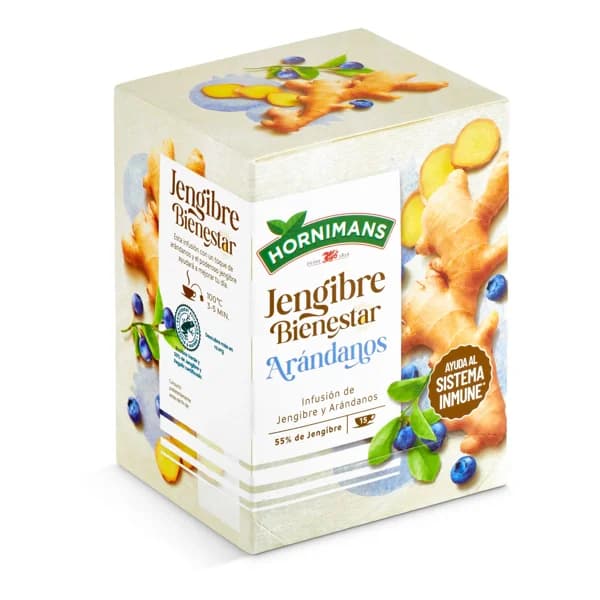 Infusión de jengibre y arándanos Hornimans caja 15 unidades - 1 ud - Imagen del producto en Findit