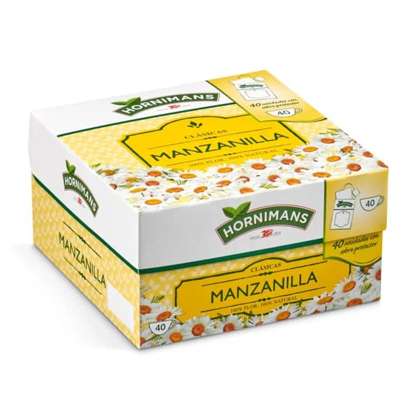 Infusión manzanilla Hornimans caja 40 unidades - 41.12 ud - Imagen del producto en Findit