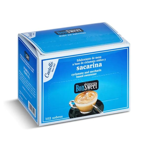 Edulcorante en sobres Bonsweet caja 102 unidades - 0.1 kg - Imagen del producto en Findit