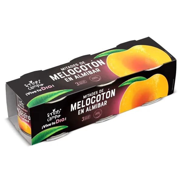Melocotón en almíbar Fruticampo de Dia lata 3 x 115 g - 0.35 kg - Imagen del producto en Findit