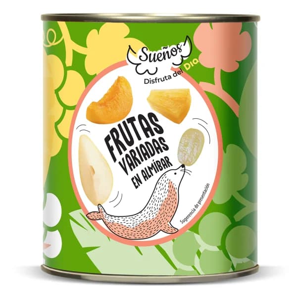 Frutas variadas en almíbar Sueños Dia lata 500 g - 1 ud - Imagen del producto en Findit
